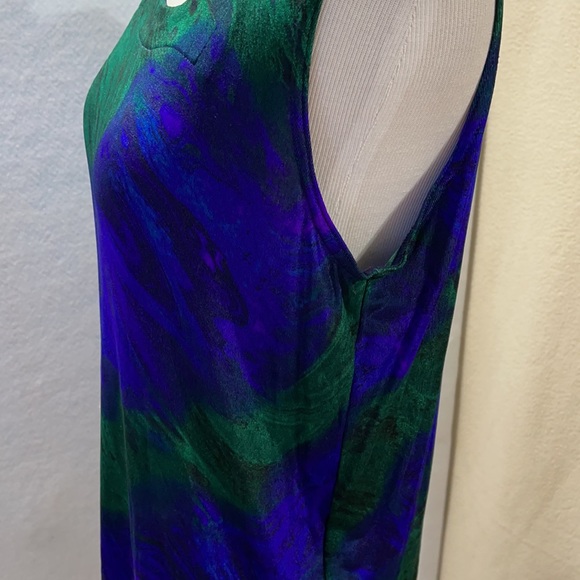 A Touch Of Class Peacock Stretch Sleeveless Blouse - Picture 10 of 11